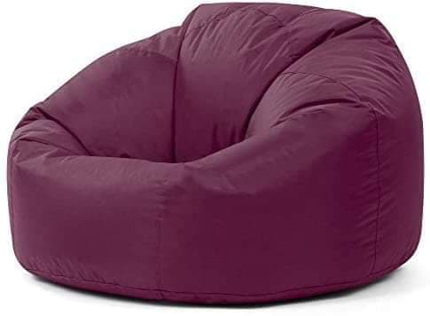 Purple Giant Bean Bag (free footstool included)