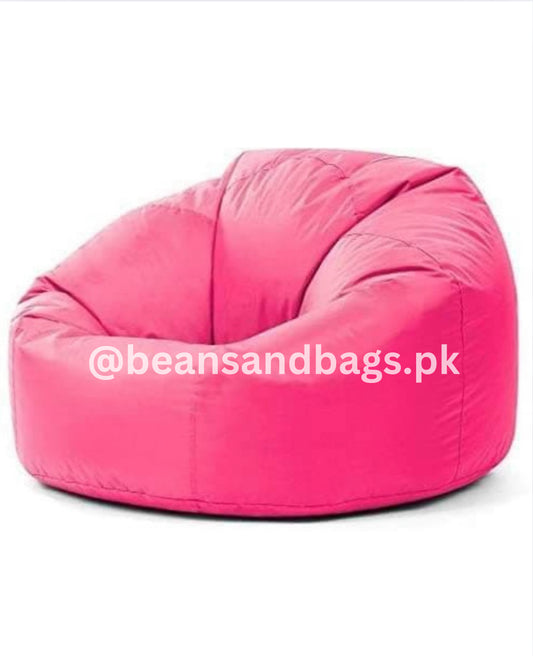 Giant bean bag - Solid Color - Pink- with free footstool