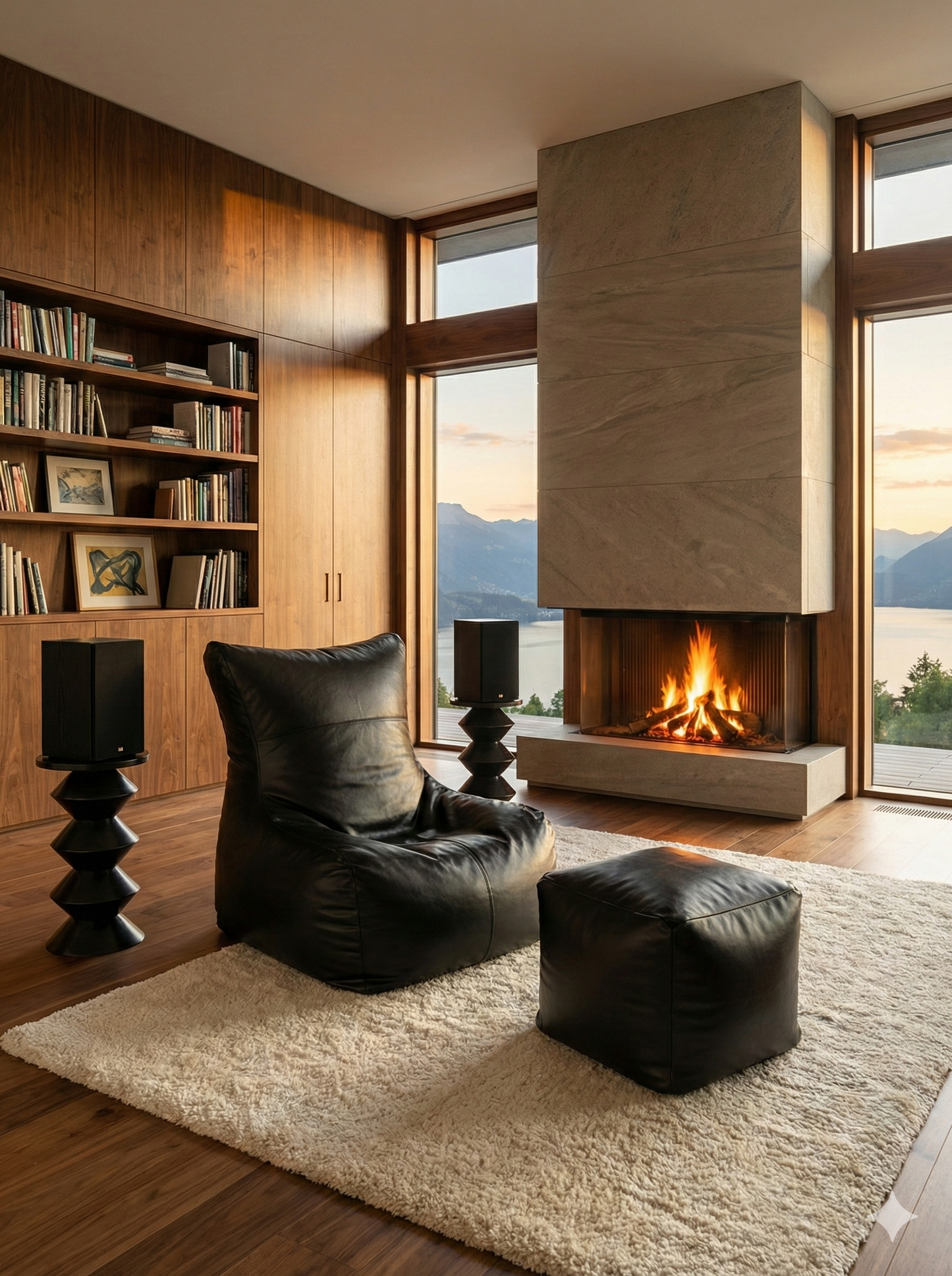 Executive bean bag (Single set of Bean bag and footrest)