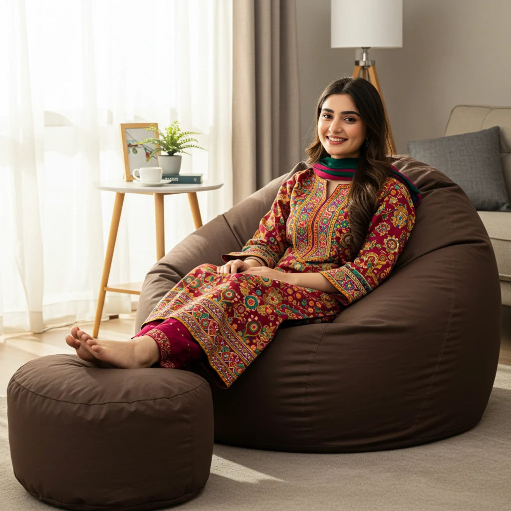 Capido Parachute Bean Bag (FREE FOOT STOOL)